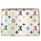 Louis Vuitton Card Case Business Holder Monogram Multicolor Canvas Blanc White — view 2