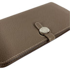 Hermes Wallet Dogon Duo GM Togo Etoupe Gray — view 3