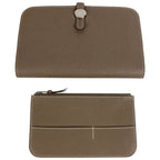 Hermes Wallet Dogon Duo GM Togo Etoupe Gray