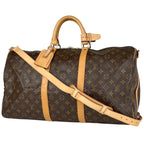 Louis Vuitton Keepall Bandouliere 50 2-Way Boston Bag Monogram Brown