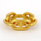 Hermes Legate Chaine D'ancre Scarf Closure Ring Gold Plated — view 2