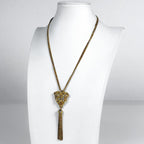Dior Logo Necklace Fringe Gold Plated — view 4