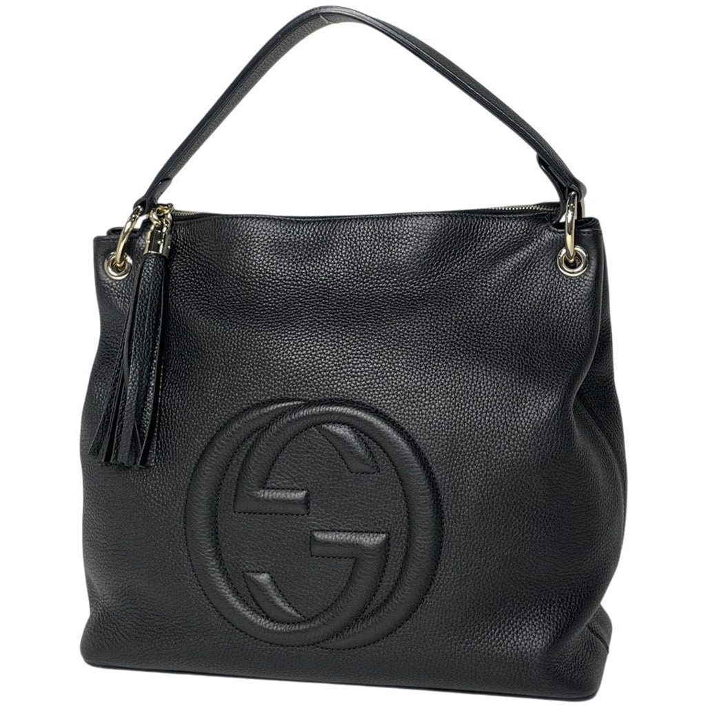 Gucci Soho Handbag Leather Black
