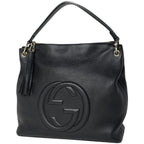 Gucci Soho Handbag Leather Black