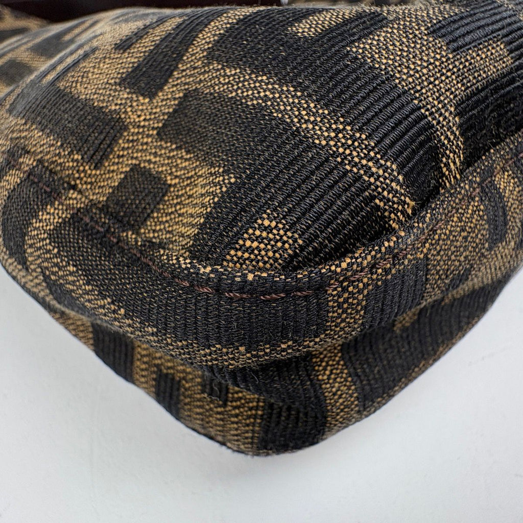 Fendi Zucca Pattern Shoulder Bag Canvas Brown — view 3