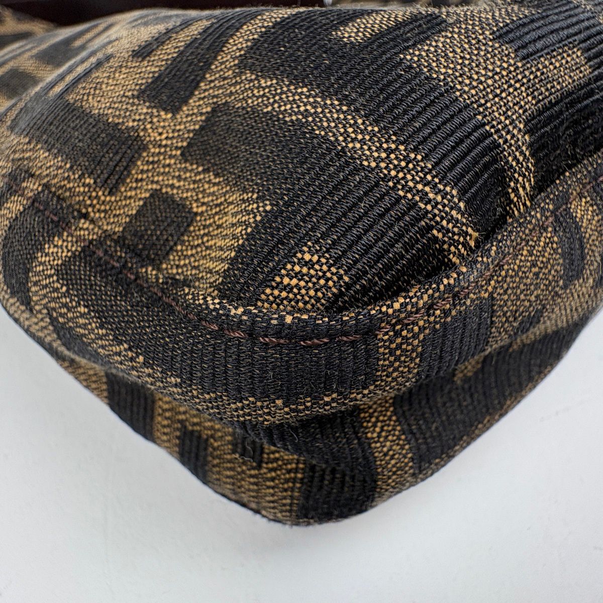 Fendi Zucca Pattern Shoulder Bag Canvas Brown — view 3