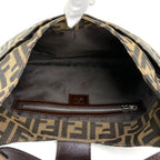 Fendi Zucca Pattern Shoulder Bag Canvas Brown — view 9