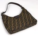 Fendi Zucca Pattern Shoulder Bag Canvas Brown — view 2