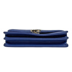 Chanel Half Coco Chain Shoulder Bag Wallet Caviar Leather Blue — view 5