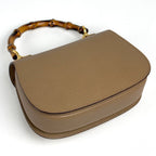 Gucci Bamboo Handbag 2-Way Vintage Leather Beige — view 2