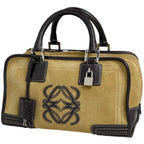 Loewe Amazona 28 Anagram Handbag Suede Brown