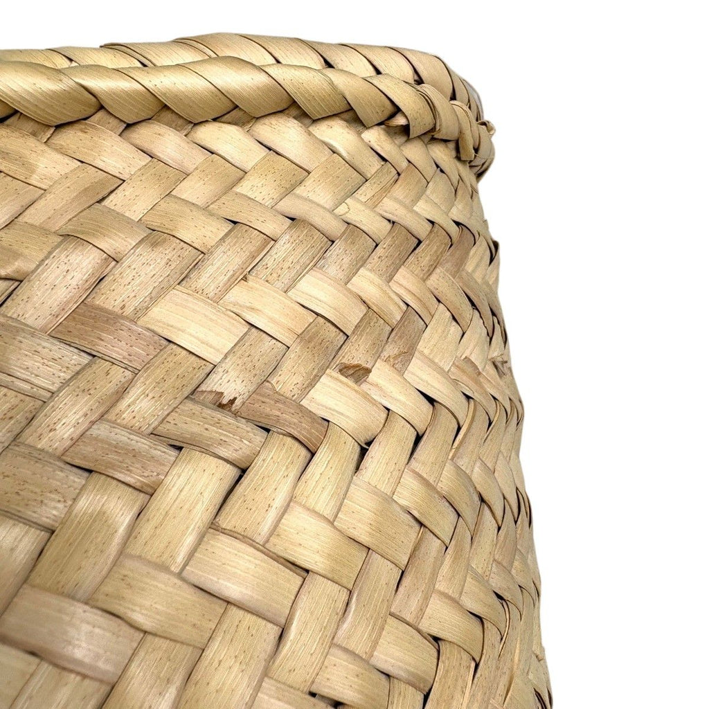 Loewe Basket Anagram Palm Leaf Tote Raffia Natural White — view 6