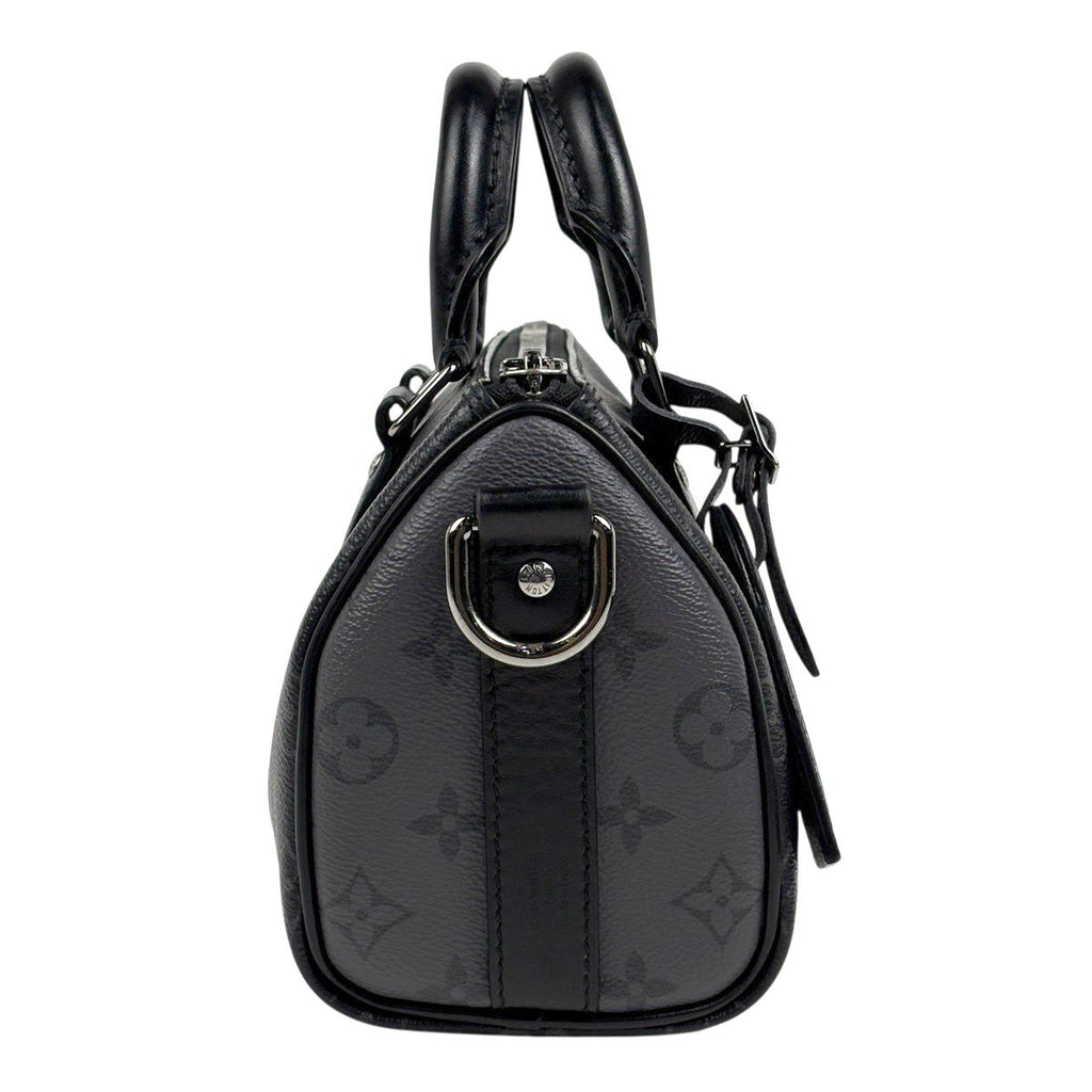 Louis Vuitton Keepall Bandouliere 25 2-Way Monogram Reverse Tote Eclipse Noir — view 2