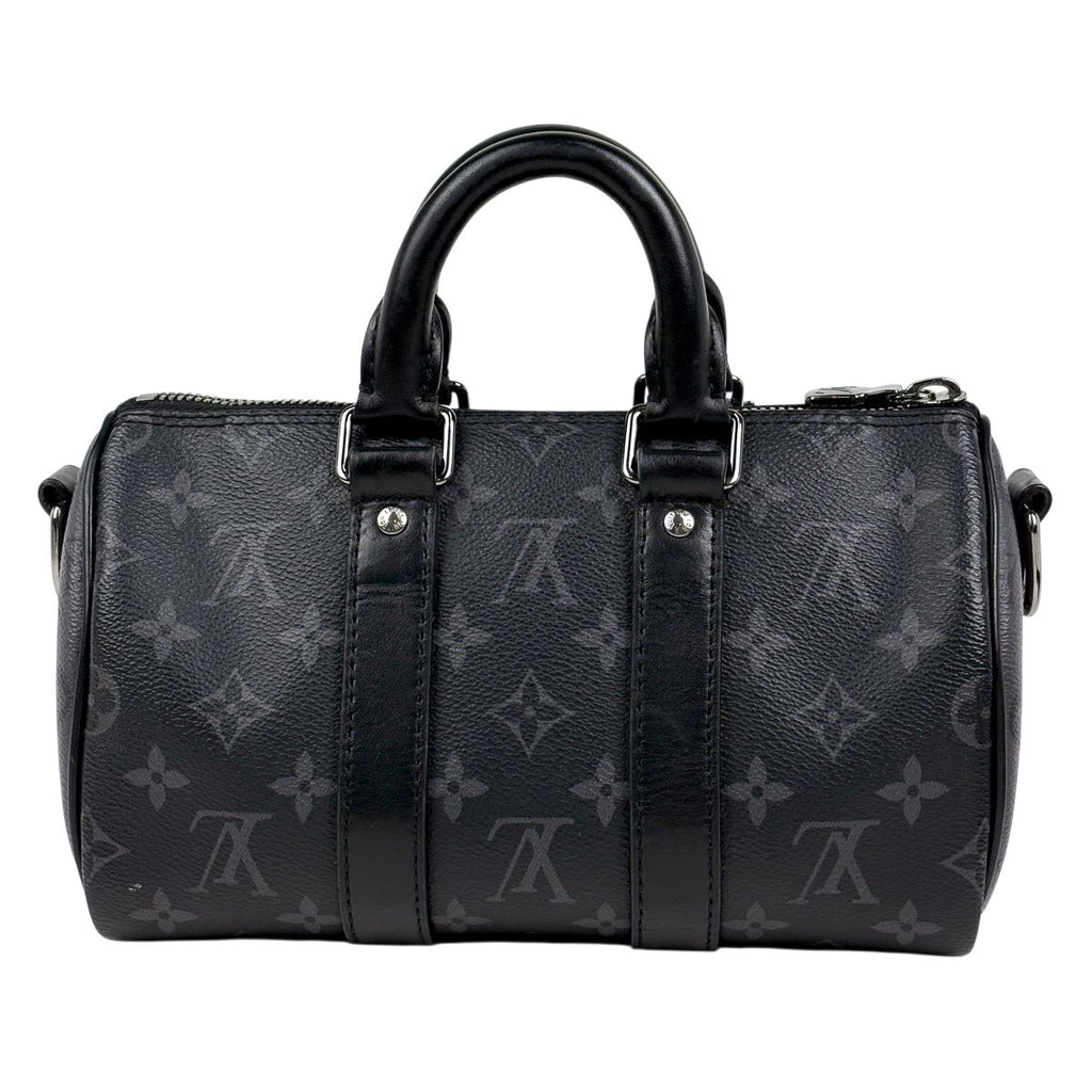 Louis Vuitton Keepall Bandouliere 25 2-Way Monogram Reverse Tote Eclipse Noir — view 3