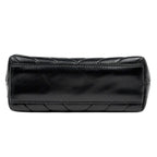 Chanel Stitch Faux Pearl Shoulder Bag CC Logo Blanc Leather Black — view 5