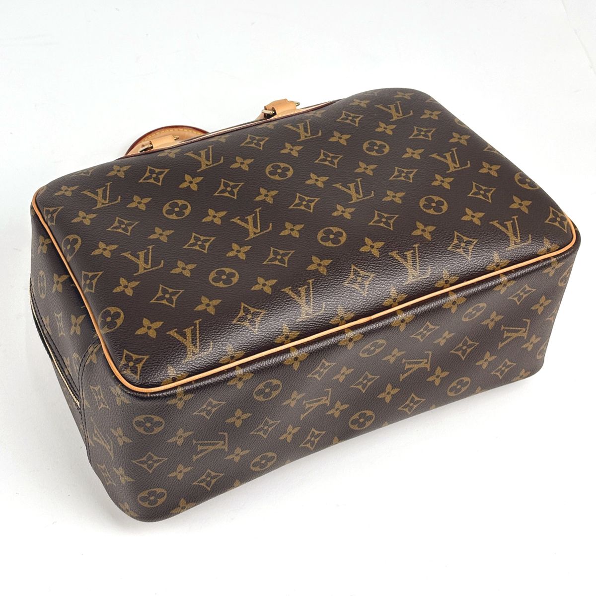 Louis Vuitton Deauville Handbag Bowling Vanity Monogram Brown — view 2