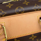 Louis Vuitton Deauville Handbag Bowling Vanity Monogram Brown — view 4