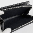 Saint Laurent Monogram Compact Zip Around Wallet Bifold Leather Black — view 6