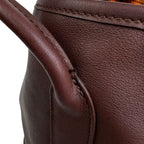 Hermes Garden Party TPM Handbag Bolduc Ribbon Tote Voswift Brown — view 9