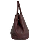 Hermes Garden Party TPM Handbag Bolduc Ribbon Tote Voswift Brown — view 4