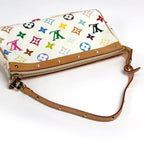 Louis Vuitton Pochette 2-Way Shoulder Bag Studs Pouch Monogram Multicolor Blanc — view 7