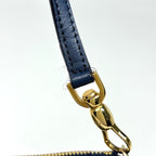 Dior Trotter Pattern Saddle Bag Canvas Navy — view 8