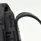 Fendi Zucchino Pattern Shoulder Bag Canvas Black — view 5