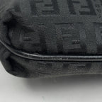 Fendi Zucchino Pattern Shoulder Bag Canvas Black — view 3