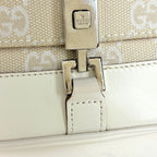 Gucci Jackie Line Shoulder Bag GG Canvas White — view 5