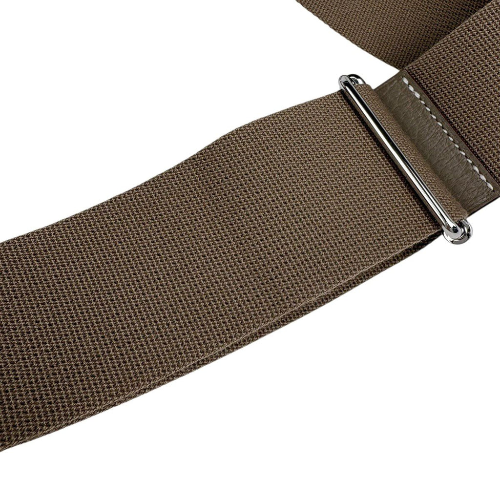 Hermes Evelyne 3 PM Perforated Logo Shoulder Bag Taurillon Clemence Etoupe — view 8