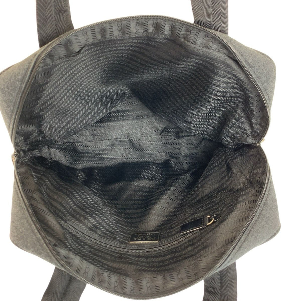 Prada Sports Gray Canvas Tote — view 8
