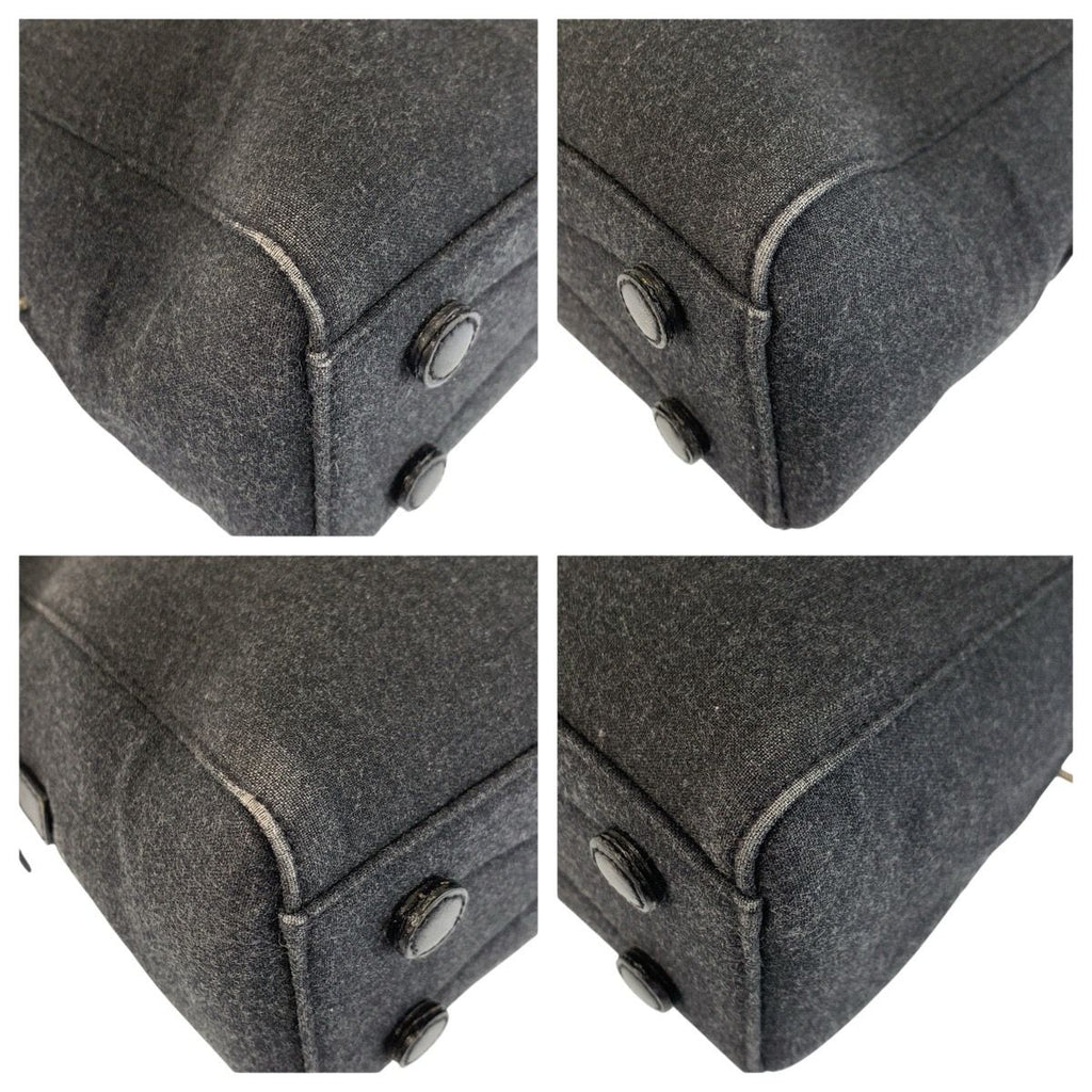 Prada Sports Gray Canvas Tote — view 4