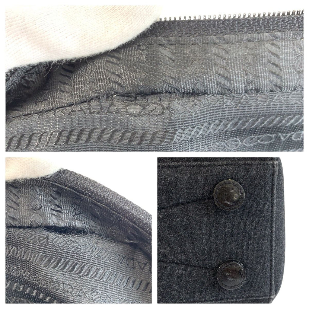 Prada Sports Gray Canvas Tote — view 5