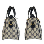 Gucci Vintage Sherry Line Gray GG Supreme Canvas Handbag Mini — view 7