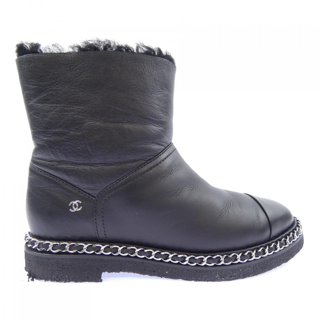 Chanel Short Boots Black