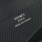 Hermes Bearn Souffle Wallet Epsom Noir Black Silver Veau — view 6