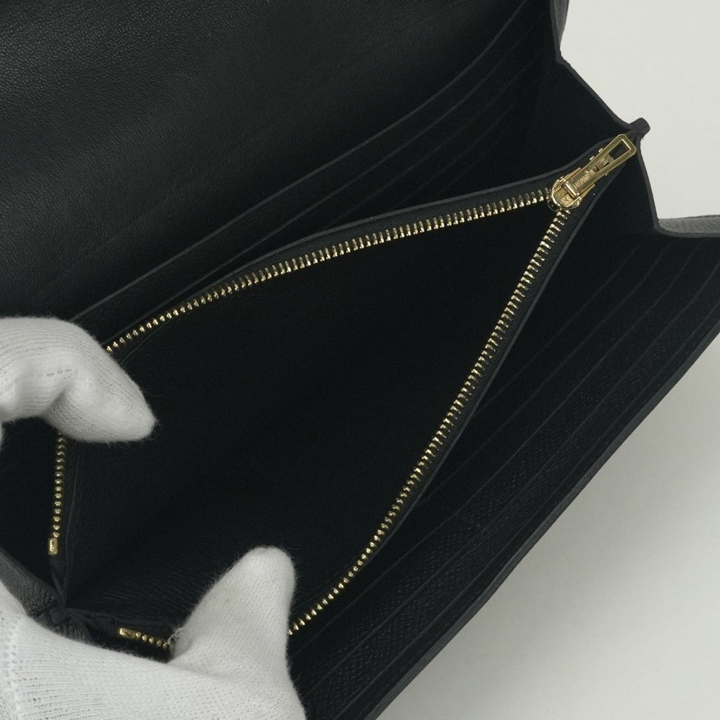 Hermes Constance Long Wallet Epsom Noir Black Pink Gold — view 8