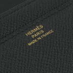 Hermes Constance Long Wallet Epsom Noir Black Pink Gold — view 6
