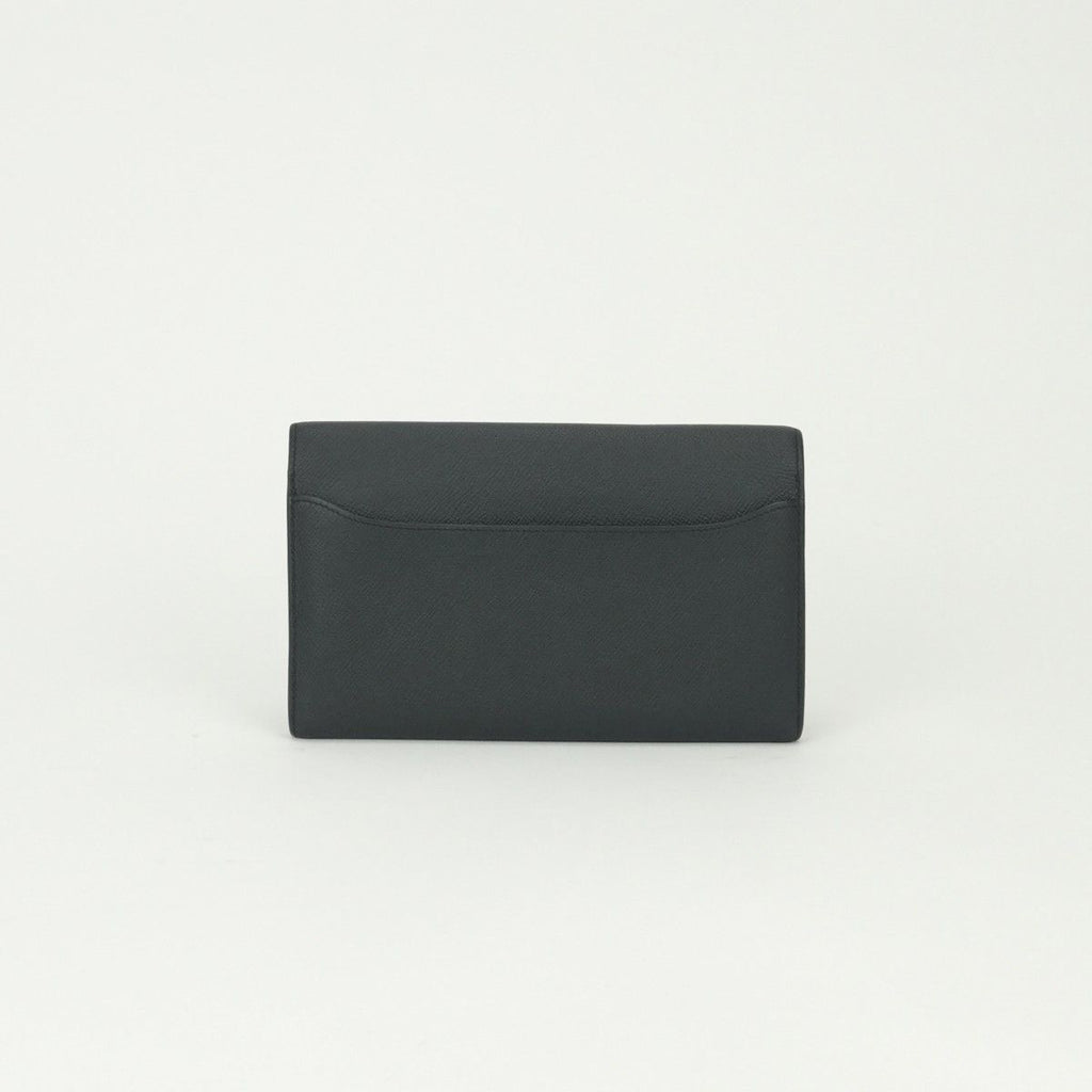Hermes Constance Long Wallet Epsom Noir Black Pink Gold — view 2