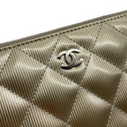 Chanel Wallet Quilted Classic Long Zip CC Logo Patent — view 6
