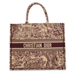 Dior Tote Book Toile de Jouy Embroidery Large