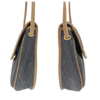 Dior Vintage Honeycomb Pattern Brown Beige Shoulder Bag Pochette — view 8