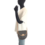 Dior Vintage Honeycomb Pattern Brown Beige Shoulder Bag Pochette — view 7