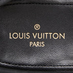 Louis Vuitton Damier Opera Shoes Slip on Black Leather Velour — view 6