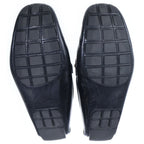 Louis Vuitton LV Logo Plate Perforated Leather Low Cut Driving Shoes Loafers — view 5