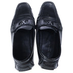 Louis Vuitton LV Logo Plate Perforated Leather Low Cut Driving Shoes Loafers — view 4