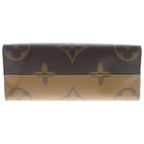 Louis Vuitton Monogram Reverse On The Go MM Tote Brown Leather Gold — view 4