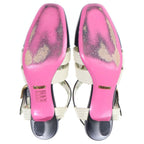 Gucci Double Backstrap Sandals Shoes Black White — view 5