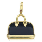 Louis Vuitton Alma Onyx Pendant Necklace Gold Black — view 2