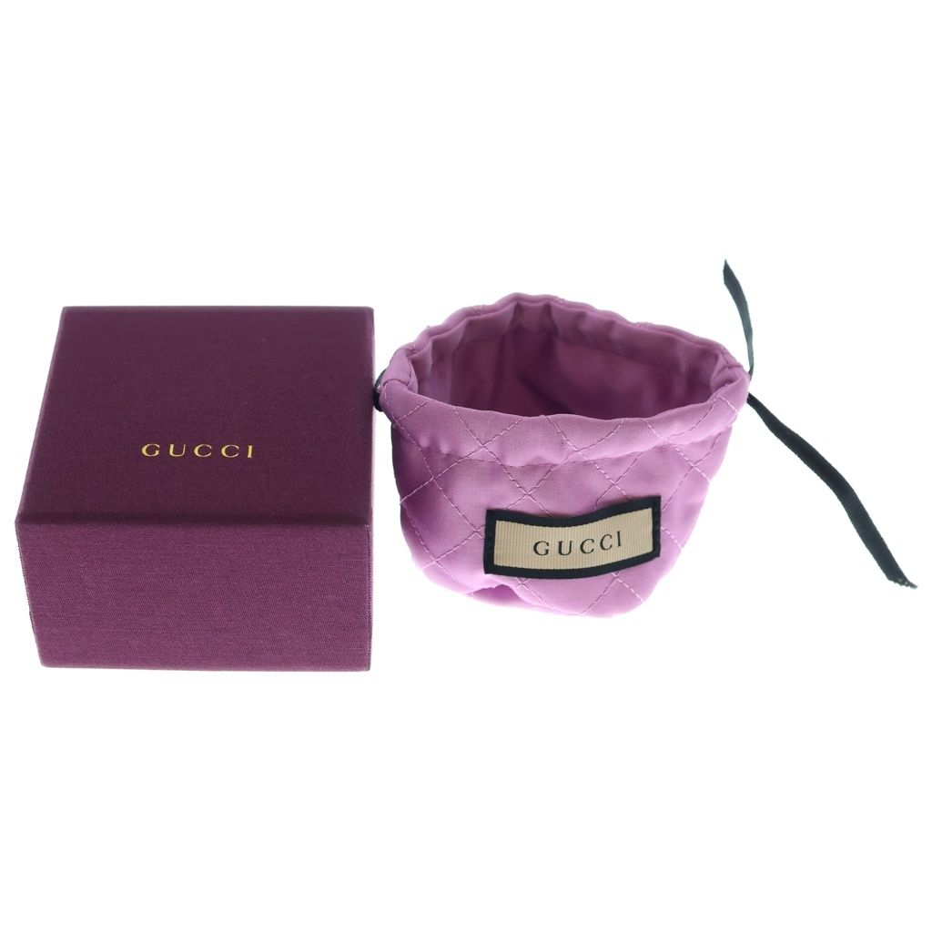 Gucci GG Rhinestone Pin Badge Brooch Gold — view 6